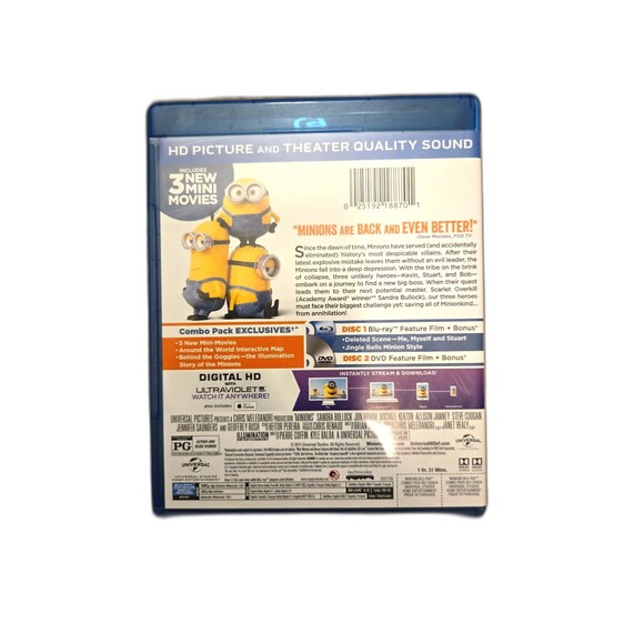 Despicable Me 2 + Minions Blu-Ray & DVD Combo Pack (No Codes) - Picture 6 of 9